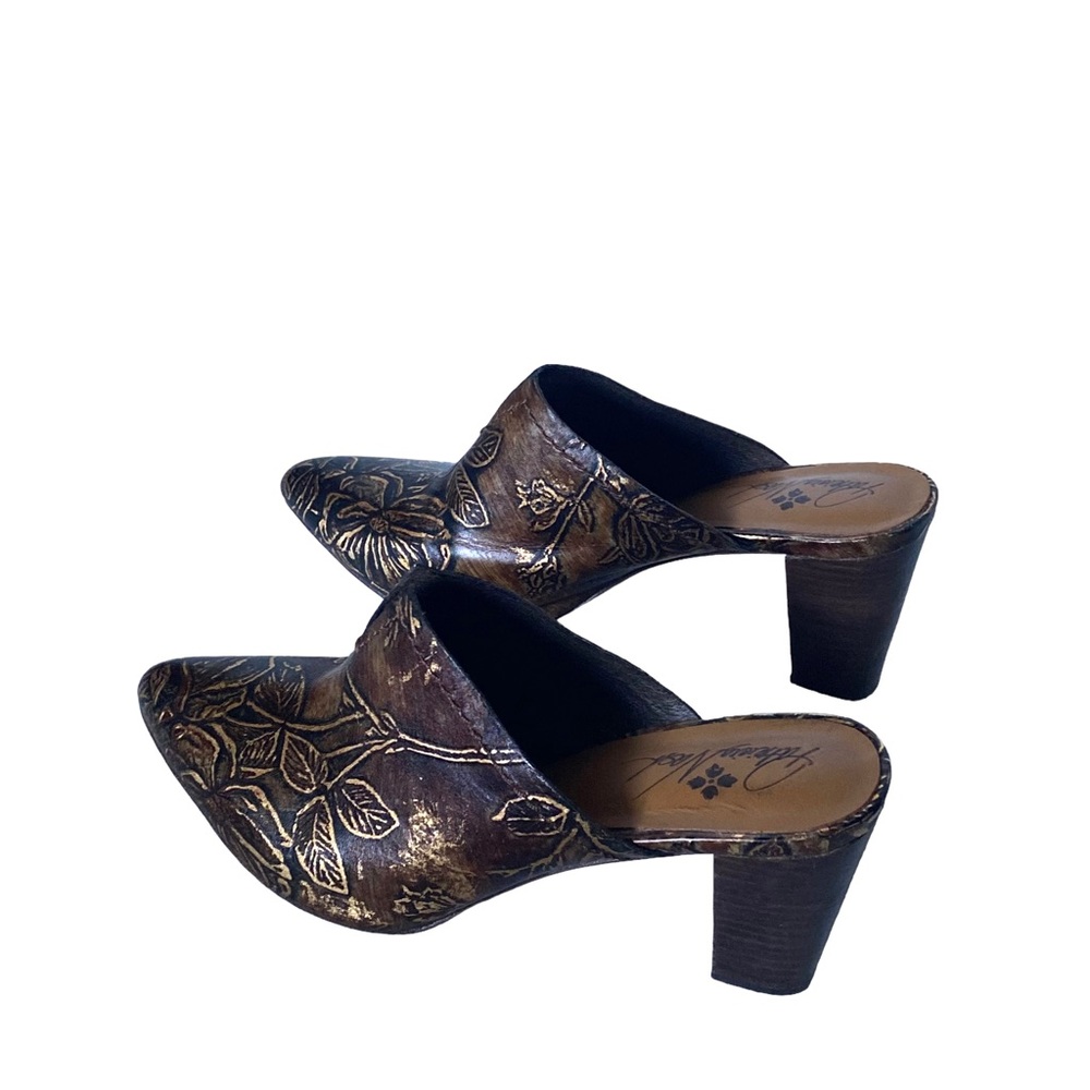 Patricia Nash heel clog shoes size 10M (SH11)